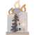 EGLO LED Weihnachtsdeko, Weihnachts-Silhouette Kerzen aus Holz mit Rentier und Baum, Winterlandschaft mit Timer und batteriebetriebener Beleuchtung, warmweiß - 1