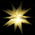 GURU SHOP 3D Außenstern Kaspar, Weihnachtsstern, Faltstern mit 18 Spitzen Incl. 7 m Kabel & LED Leuchtmittel - Ø 55 cm Trafo Weiß, Plastik, Weihnachtsstern, Adventsstern - 4