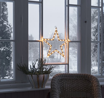 Konstsmide LED Fenstersilhouette, Stern, 35 warm weiße Dioden, 230V, Innen, weißes Kabel - 2164-010 - 4