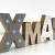 LB H&F Weihnachtsdeko Schriftzug Xmas zum hinstellen Holz Holzaufsteller Weihnachten (Xmas) - 4