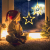 Qedertek LED Sterne Weihnachtsbeleuchtung, 10 LED Lichtervorhang Warmweiß Batteriebetriebene mit Saugnäpfe, Timer, Fenster Lichterkette Innen für Weihnachten Deko, Balkon, Party, Hochzeit (2 Stück) - 2