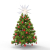 Qijieda 3D Weihnachtsstern Außen Batterie mit Timer - 58cm led Weihnachtsstern Beleuchtet, Leuchtstern Stern Zum Dekorieren von Innenhof, Balkon Und Garten (White, 45cm) - 2