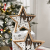 VALERY MADELYN LED Holz Weihnachtsstern mit Reißverschlussaus 27cm Silber Weiß Holzstern Stimmungbeleuchtung Fensterdeko im Winter, Warmweißen LEDs für Weihnachten Advent Weihnachtsschmuck - 3