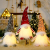 FONDUO 3 Stück Weihnachten Wichtel mit Licht Weihnachtsdeko Weihnachtszwerg Plüsch H30cm Weihnachtspailletten mit LED Weihnachten Figur Herbsternte GNOME (3 Stück-Bunt) - 1