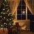 NCC-Licht LED Weihnachten Fensterdeko Glühwürmchen Stern Silber Warmweiß für 3 x AA Batterie - 4