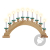 Nipach GmbH Schwibbogen aus Holz braun 10 LED - Leuchtfarbe: warm-weiß Leuchtbogen Lichterbogen Rundbogen Adventsleuchter Weihnachtsbeleuchtung Weihnachtsdeko - 4