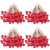 VEGCOO Rote Beeren Deko, 210 Stück Weihnachten Künstliche Tannenzweige 10mm für Christbaumschmuck/Adventskranz Künstlich/Weihnachtsblume, Herbst Dekoration Hagebutten Deko für Geschenkbox/DIY Crafts - 1