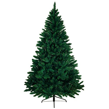 BB Sport Christbaum Weihnachtsbaum 180 cm Dunkelgrün PVC Tannenbaum Künstlich Standfuß Klappsystem - 1