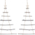 Britesta Weihnachtsdeko: 2 Deko-Holzleitern in Weihnachtsbaum-Form zum Aufhängen, 48 x 78 cm (Holzstrickleiter Weihnachtsbaum, Weihnachtsbaum Leiter Deko, Lichterketten) - 1
