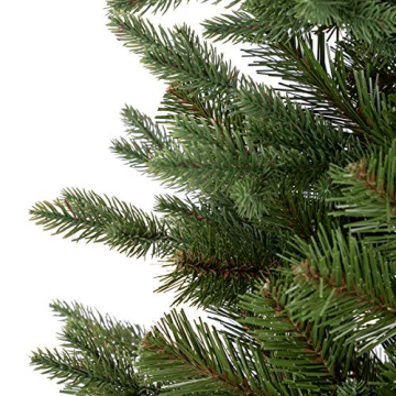 FairyTrees Weihnachtsbaum künstlich NORDMANNTANNE Edel, Material PU und PVC, inkl. Holzständer, FT25-150 - 2