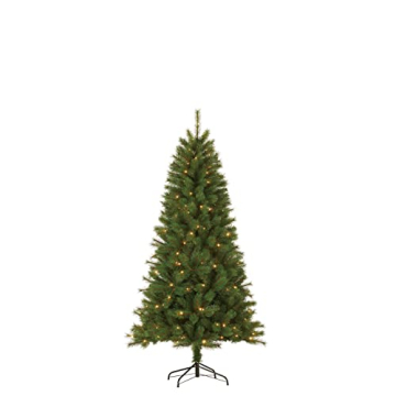 Giftsome Künstlicher Weihnachtsbaum mit Beleuchtung - Tannenbaum Künstlich 155 CM - Klappbare Äste - LED Baum - Christbaum mit Warmweißes LED Licht - Christmas Tree - Grün - 1