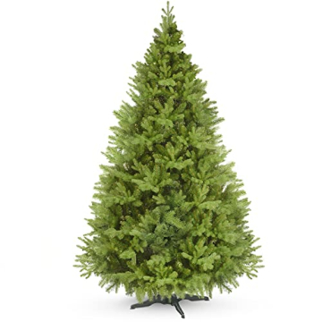 KADAX Weihnachtsbaum, künstlicher Christbaum 180 aus PE- und PVC-Kunststoff, Fichte mit Kunststoffständer, Ø ca. 120 Baum mit 68 Zweigen und 15 Baumkronen, Weihnachtsdekoration (Mondnacht 180cm) - 1