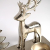 Kobolo Kerzenhalter Teelichthalter -Weihnachtsbaum+Rentiere- Metall - Silber - 33x10x18 cm - 3