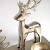 Kobolo Kerzenhalter Teelichthalter -Weihnachtsbaum+Rentiere- Metall - Silber - 33x10x18 cm - 3