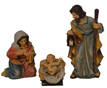 Krippenfiguren 3-TLG. Set Polyresin Krippe Figuren HEILIGE Familie 15 cm - 1