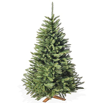 Künstlicher Weihnachtsbaum in Premium Qualität mit FSC-zertifiziertem Holzständer (Brandneu) – Naturgetreu und mit dicht bestückten Zweigen – Künstliche Weihnachtsbäume 180cm oder 220cm - 1