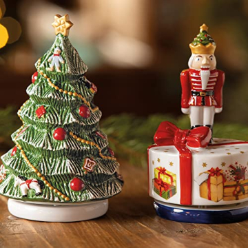 Villeroy & Boch und Boch - Nostalgic Melody, Weihnachtsbaum drehend, 11 x 11 x 16cm, Porzellan, 14-8640-6307 Bunt - 3