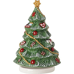 Villeroy & Boch und Boch - Nostalgic Melody, Weihnachtsbaum drehend, 11 x 11 x 16cm, Porzellan, 14-8640-6307 Bunt - 1