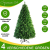 Weihnachtsbaum Künstlich Christbaum Tannenbaum PVC mit Metallständer Wiederverwändbar Schnellaufbau Dekobaum 210cm 800 Spitzen Grün - 2