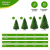 Weihnachtsbaum Künstlich Christbaum Tannenbaum PVC mit Metallständer Wiederverwändbar Schnellaufbau Dekobaum 210cm 800 Spitzen Grün - 4
