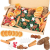 107 Stück Weihnachtskranz Deko, Potpourri Weihnachten, Adventskranz Bastelset mit Tannenzapfen, Beeren, Zimtstangen, Getrocknete Orangenscheiben, Sternanis, Juteschnur, Moos, und Pentagramm - 1