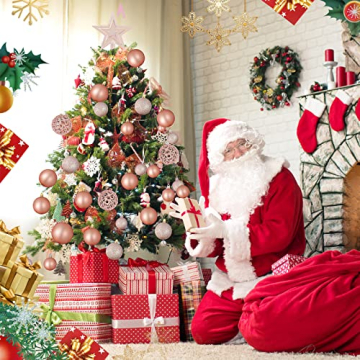 Christbaumkugeln 101 Stück Weihnachtskugeln Kunststoff Weihnachtsdeko Set Weihnachtsbaumschmuck Weihnachtskugeln - 7