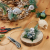 COM-FOUR® 4X Deko-Gesteck, dekorative Zweige als tolle Weihnachtsdekoration, schöner Raumschmuck, verschönert Geschenke auch für Kränze und Blumenarrangements DIY (grün - klein - mit Äpfeln) - 2