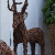 Dekoleidenschaft Deko-Figur Rentier, Rebenzweige auf Metall geflochten, 76 cm hoch, Adventsdeko, Weihnachts-Dekoration, Tierfigur, Winterdeko - 2