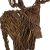 Dekoleidenschaft Deko-Figur Rentier, Rebenzweige auf Metall geflochten, 76 cm hoch, Adventsdeko, Weihnachts-Dekoration, Tierfigur, Winterdeko - 3