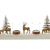 Dekoleidenschaft Lichterboard „Winterlandschaft“ für 4 Kerzen, Halter für Teelichter, Adventsdeko, Weihnachtsdeko, Kerzenständer, Windlichter, Teelichthalter, Adventskranz, Teelichtgläser, Adventsdeko - 4