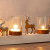 Dekoleidenschaft Lichterboard „Winterlandschaft“ für 4 Kerzen, Halter für Teelichter, Adventsdeko, Weihnachtsdeko, Kerzenständer, Windlichter, Teelichthalter, Adventskranz, Teelichtgläser, Adventsdeko - 1