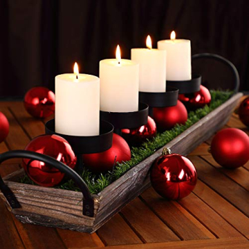 DEUBA® Weihnachtskugeln 54tlg Ø 6cm Kunststoff matt glänzend Christbaumkugeln Christbaumschmuck Anhänger Weihnachtsbaumkugeln Weihnachtsdeko Rot - 2