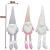 KAHEIGN 3Pcs Weihnachtswichtel Schwedische Weihnachten Deko Wichtel, Weihnachtsdeko Wichtel Figuren Skandinavische Weihnachtselfe Elfenfiguren für Familie Weihnachten Dekoration - 3