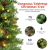 KOMFOTTEU 64 cm künstlicher Weihnachtsbaum Mini, Tannenbaum klein mit 50 LED-Lichtern & 8 Lichtmodi, Tisch Christbaum mit 75 Zweigspitzen & 8 Tannenzapfen, Weihnachtsdeko Grün - 3