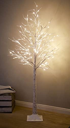 Northpoint LED Lichtbaum Baum Weihnachtsdeko Indoor & Outdoor | Birkenoptik | 120cm | 120 warmweiße LEDs | inkl. Timer - 7