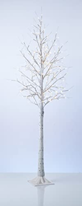 Northpoint LED Lichtbaum Baum Weihnachtsdeko Indoor & Outdoor | Birkenoptik | 180cm | 200 warmweiße LEDs | inkl. Timer - 1