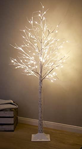 Northpoint LED Lichtbaum Baum Weihnachtsdeko Indoor & Outdoor | Birkenoptik | 180cm | 200 warmweiße LEDs | inkl. Timer - 3