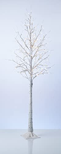 Northpoint LED Lichtbaum Baum Weihnachtsdeko Indoor & Outdoor | Birkenoptik | 180cm | 200 warmweiße LEDs | inkl. Timer - 1
