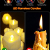 PChero LED Kerzen mit Timer, 12 Stück Flackernde flammenlose Teelichter batteriebetriebene elektrische Kerzenlichter für Zuhause Hochzeit Datum Dekoration – Warmweiß - 2