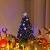 RELAX4LIFE Künstlicher Weihnachtsbaum, Christbaum mit LEDs & Schneeflocke & Sternspitze, Kunstbaum Farbiger Glasfaser-Farbwechsler, Tannenbaum für Büro & Geschäften & Zuhause, PVC, grün (90 cm) - 2