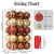 Shareconn 30ct 2.36 Zoll Weihnachtskugeln Ornamente, bruchsichere Kugeln Ornamente für Weihnachtsbaum, farbige Dekoration Kugeln für Weihnachtsfeier, Baumschmuck Haken enthalten (Rot & Gold, 60mm) - 3