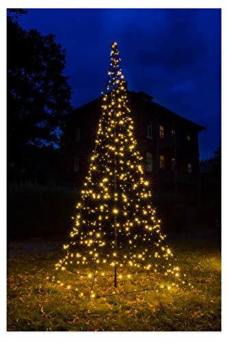 Star-Max Led Tannenbaum 400 cm mit Aufstellmast Galaxy schwarz - 1