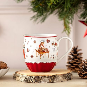 Villeroy & Boch – Annual Christmas Edition, Weihnachtsbecher, Jahresausgabe 2023, Premium-Porzellan, Füllmenge 380 ml - 6