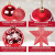Weihnachtskugeln Kunststoff Christbaumkugeln Rot 101 Stück-Baumschmuck Weihnachten Weihnachtsbaumkugeln Christbaumkugeln Kunststoff - 3