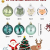 Weihnachtskugeln Kunststoff,Weihnachtsdeko,Weihnachtsbaumschmuck,Christbaumkugeln,Plastik Weihnachtskugeln,16 Stück Weihnachtskugeln,An Einem Weihnachtsbaum Hängen (Weiß+Hellgrün) - 2