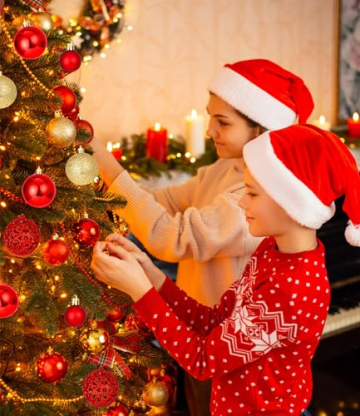 Weihnachtskugeln Set in 102 PCS mit Baumspitze Christbaumkugeln Kunststoff Bruchsicher mit Plastik Weihnachtsbaumkugeln Box Weihnachtsbaum Weihnachtsdeko Deko & Christbaumschmuck（Gold&Rot&Dunkelgrün - 5