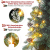 Yorbay künstlicher Weihnachtsbaum mit Beleuchtung und weißem Schnee, LED Tannenbaum für Weihnachten-Dekoration mit echten Tannenzapfen, Feuerbeständig (180CM) - 3